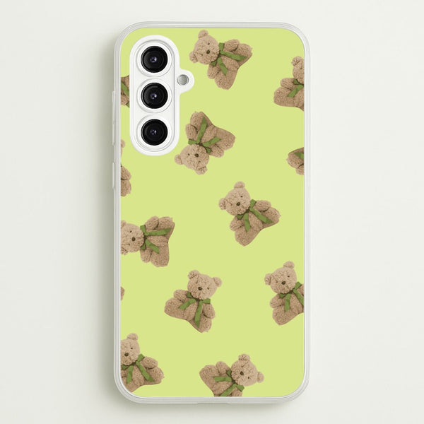 Green Teddy Bears - Clean Girl Aesthetic Phone Case for Galaxy A16