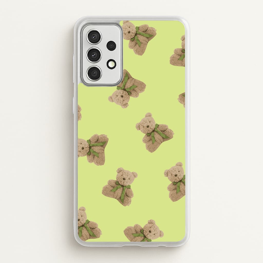 Green Teddy Bears - Clean Girl Aesthetic Phone Case for Galaxy A52 / A52s