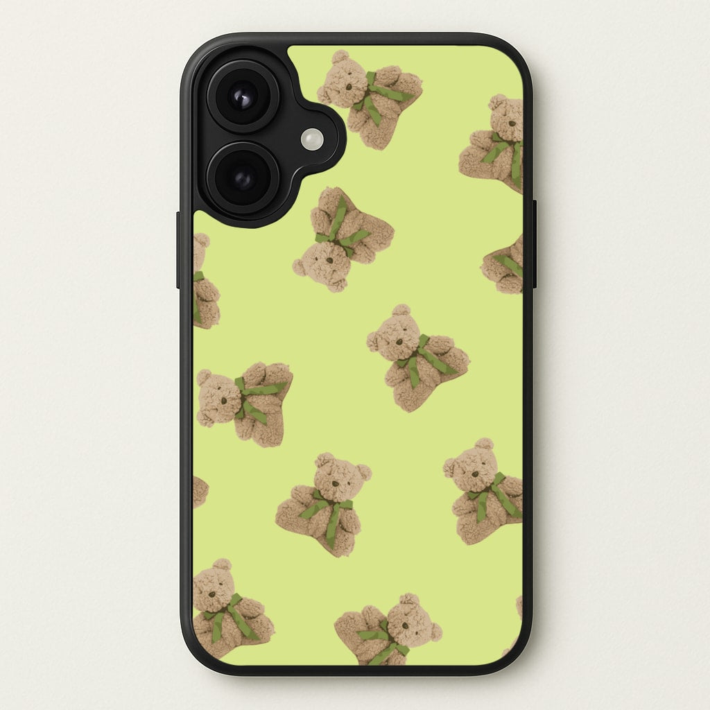 Green Teddy Bears Phone Case for iPhone 17
