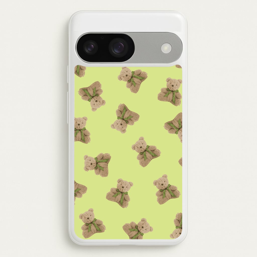 Green Teddy Bears - Clean Girl Aesthetic Phone Case for Google Pixel 9 / 9 Pro