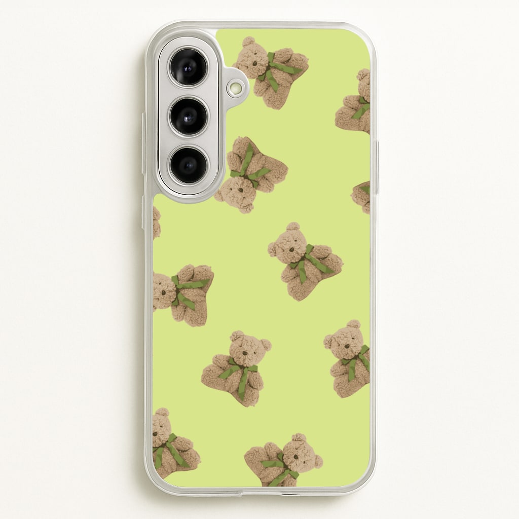 Green Teddy Bears - Clean Girl Aesthetic Phone Case for Galaxy A56