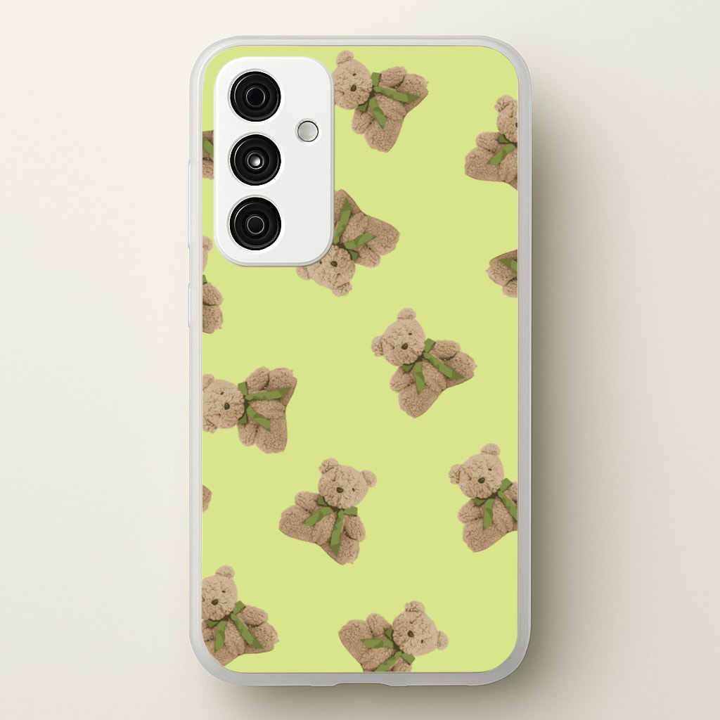 Green Teddy Bears - Clean Girl Aesthetic Phone Case for Galaxy A35