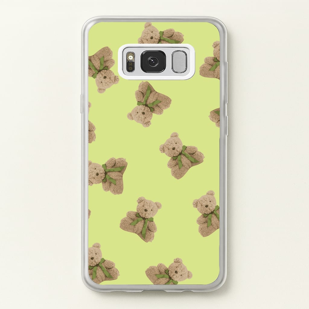Green Teddy Bears - Clean Girl Aesthetic Phone Case for Galaxy S8