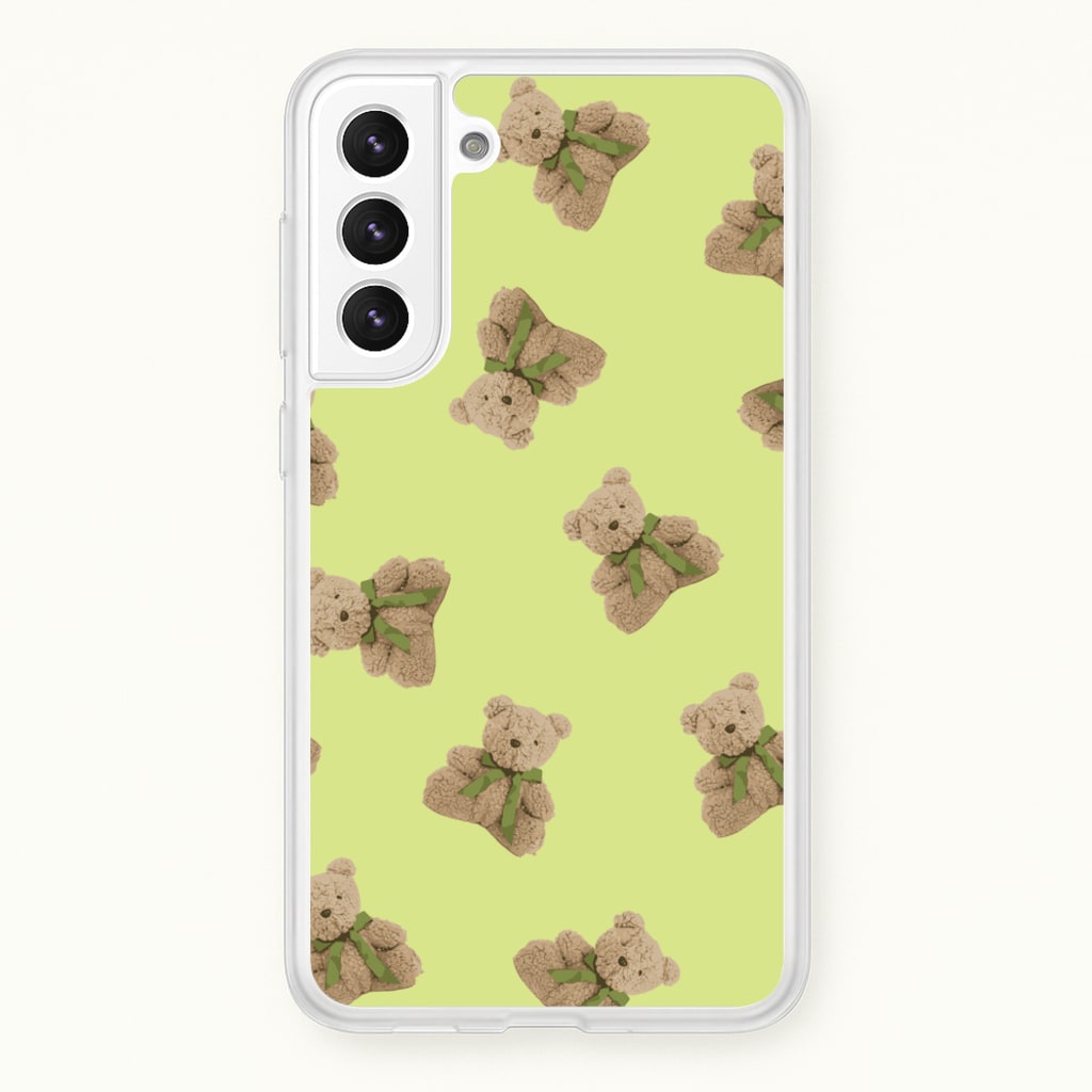 Green Teddy Bears - Clean Girl Aesthetic Phone Case for Galaxy S21 Plus