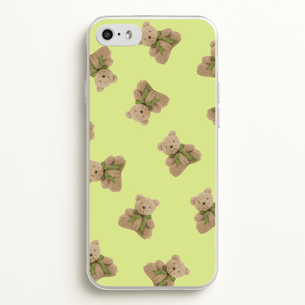 Green Teddy Bears - Clean Girl Aesthetic Phone Case for iPhone 5 / 5s / SE 2016