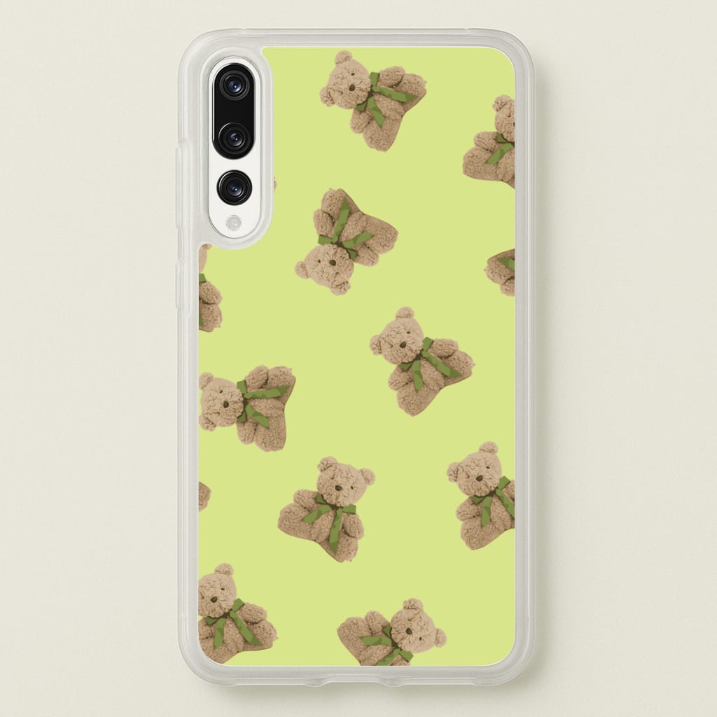Green Teddy Bears - Clean Girl Aesthetic Phone Case for Huawei P20 Pro