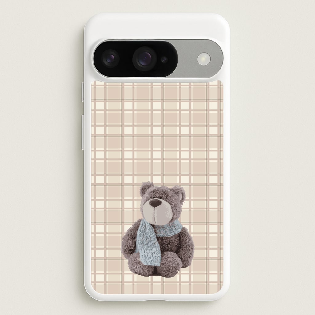 Tartan Teddy Bear Phone Case for Google Pixel 10 / 10 Pro