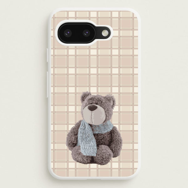 Tartan Teddy Bear - Clean Girl Aesthetic Phone Case for Google Pixel 9a