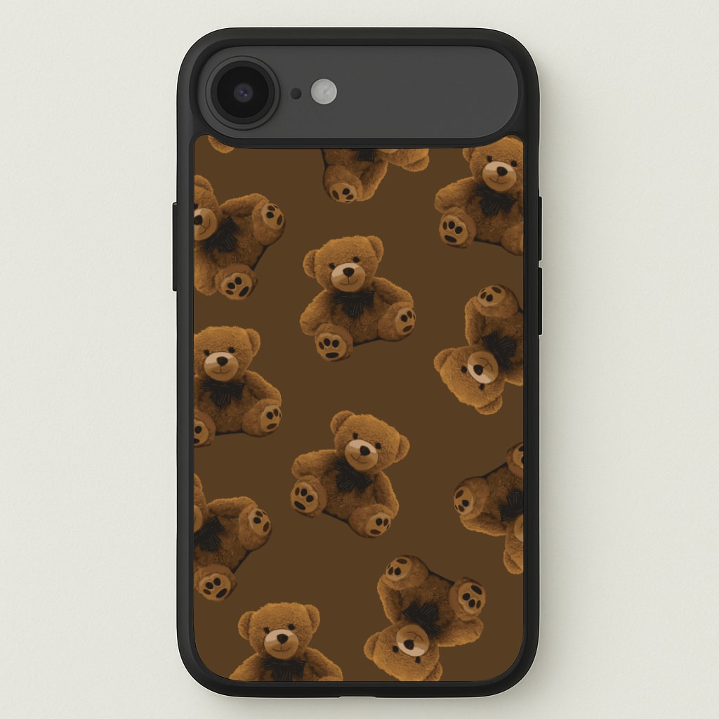 Cute Brown Bear Pattern Phone Case for iPhone 17 Air