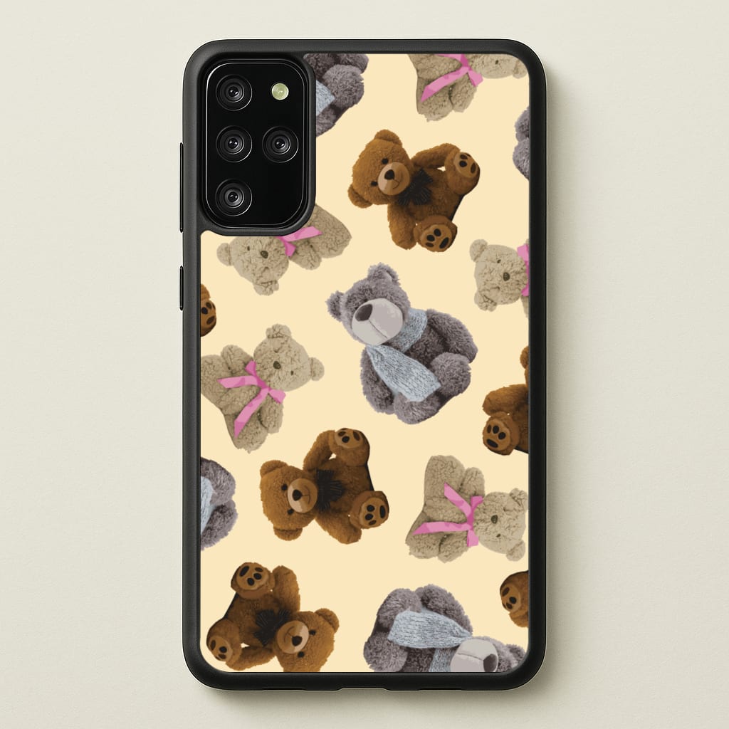 Assortment Of Teddies Pattern - Clean Girl Aesthetic Phone Case for Galaxy S20 Plus