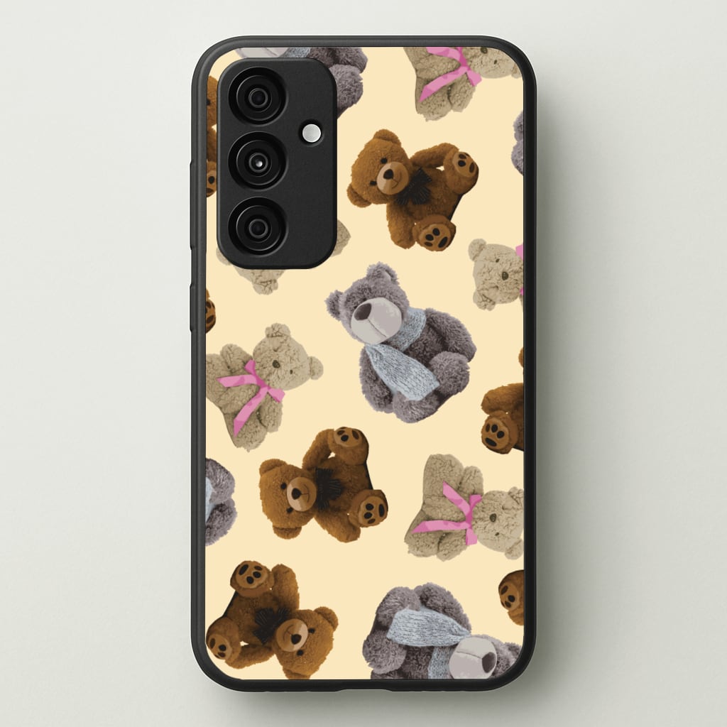 Assortment Of Teddies Pattern - Clean Girl Aesthetic Phone Case for Galaxy A55