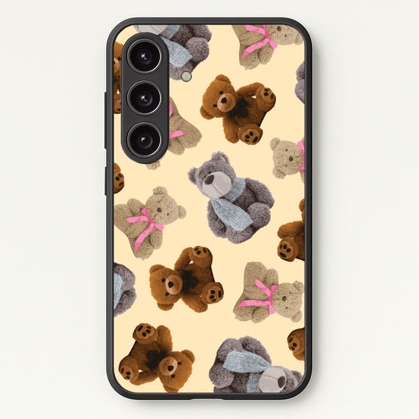 Assortment Of Teddies Pattern - Clean Girl Aesthetic Phone Case for Galaxy S24 Plus