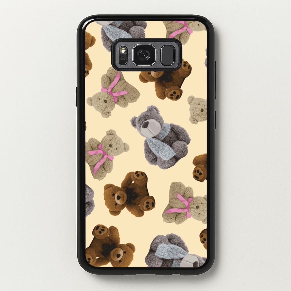 Assortment Of Teddies Pattern - Clean Girl Aesthetic Phone Case for Galaxy S8 Plus