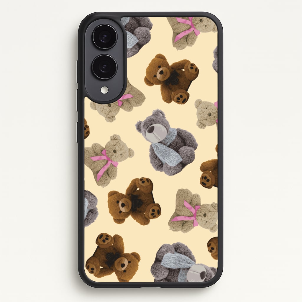Assortment Of Teddies Pattern - Clean Girl Aesthetic Phone Case for Galaxy S25 Edge