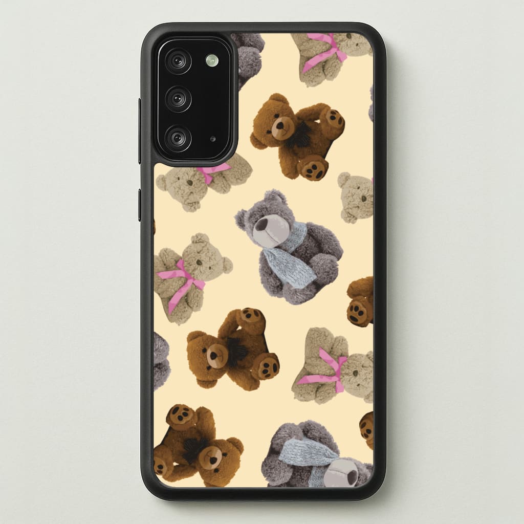 Assortment Of Teddies Pattern - Clean Girl Aesthetic Phone Case for Galaxy Note 20