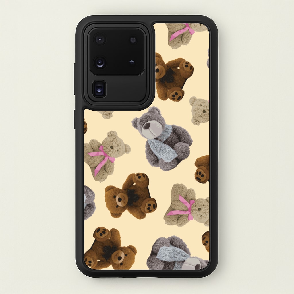Assortment Of Teddies Pattern - Clean Girl Aesthetic Phone Case for Galaxy S20 Ultra
