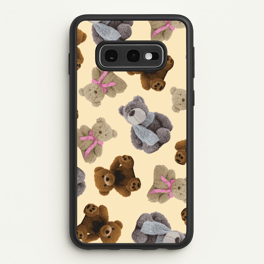 Assortment Of Teddies Pattern - Clean Girl Aesthetic Phone Case for Galaxy S10e