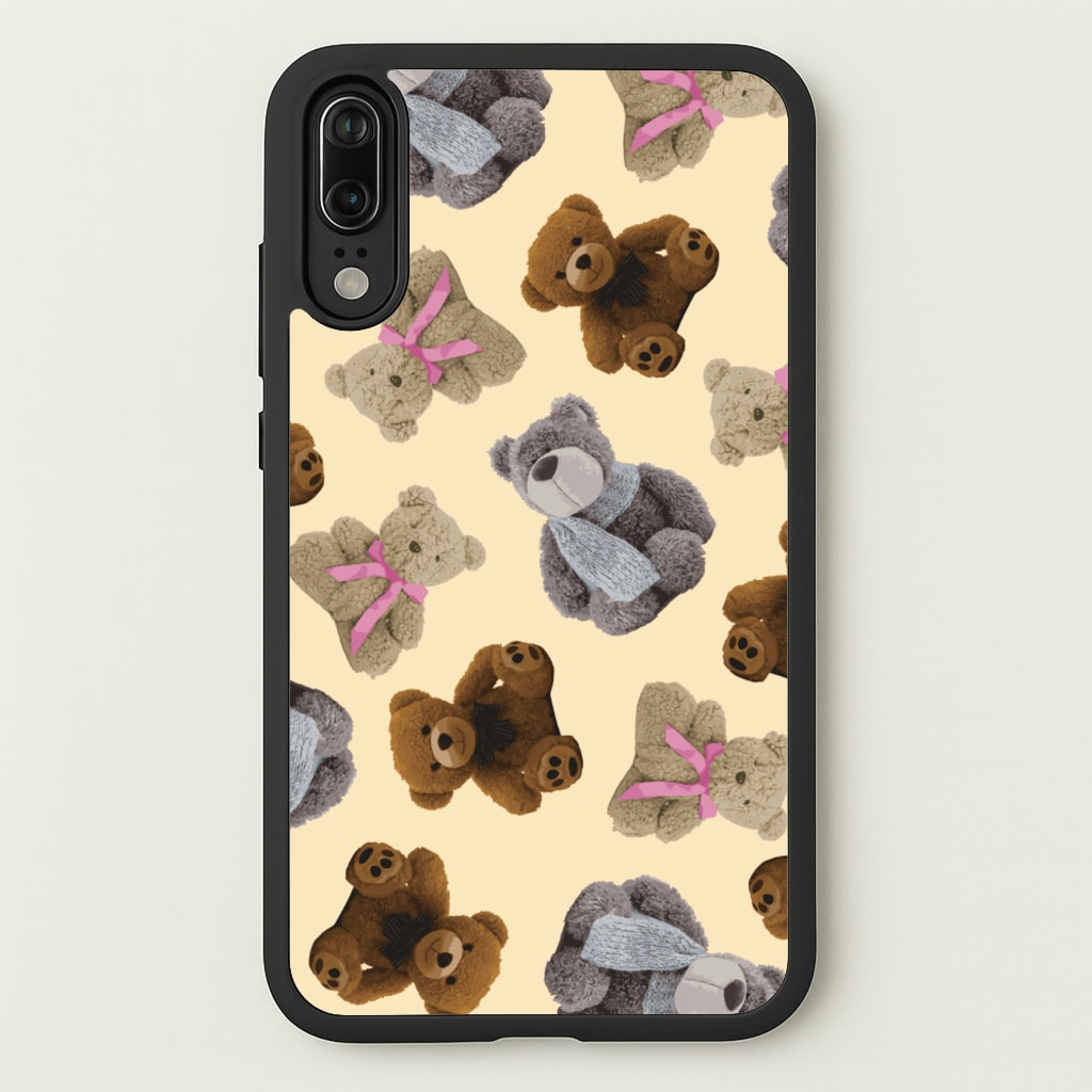 Assortment Of Teddies Pattern - Clean Girl Aesthetic Phone Case for Huawei P20