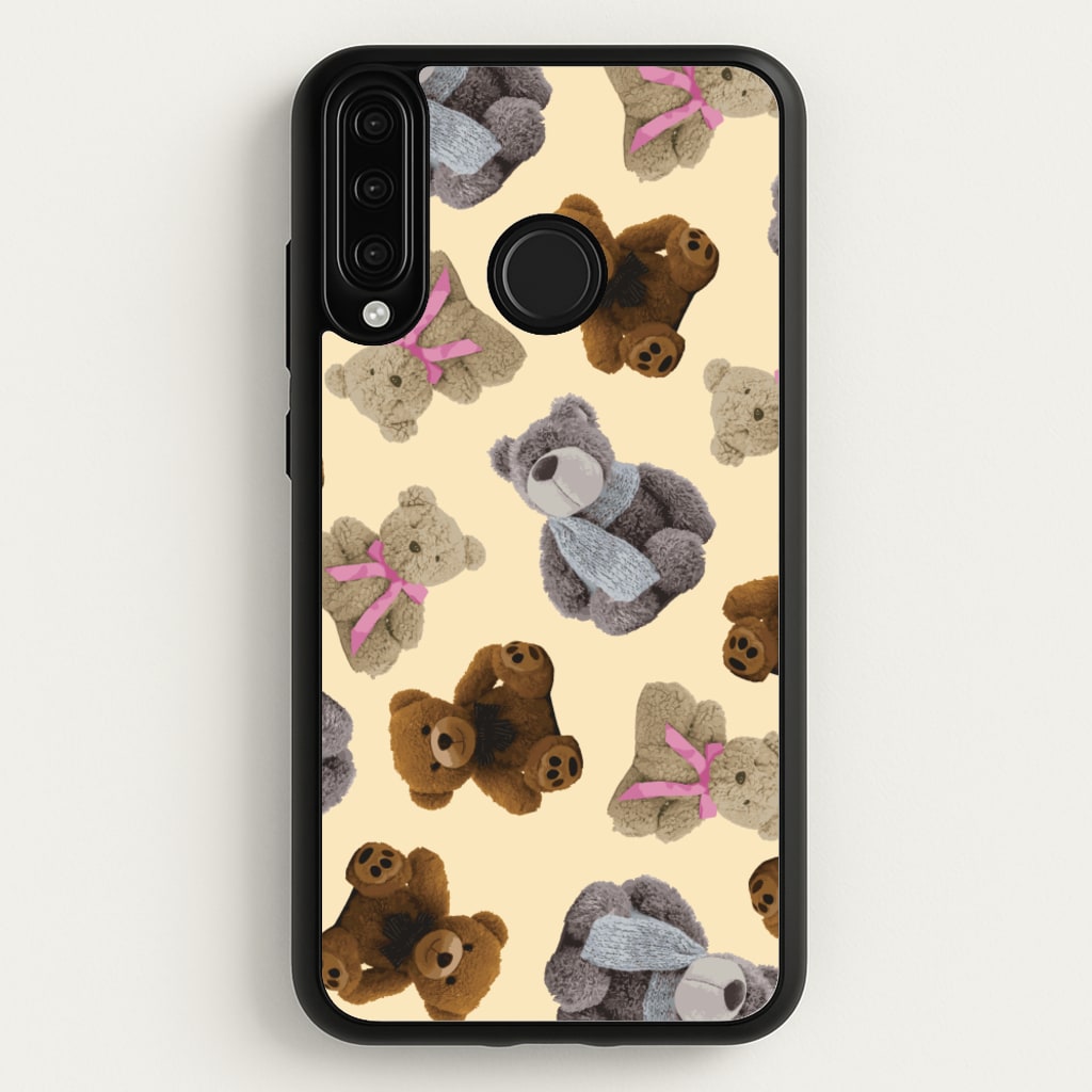 Assortment Of Teddies Pattern - Clean Girl Aesthetic Phone Case for Huawei P30 Lite