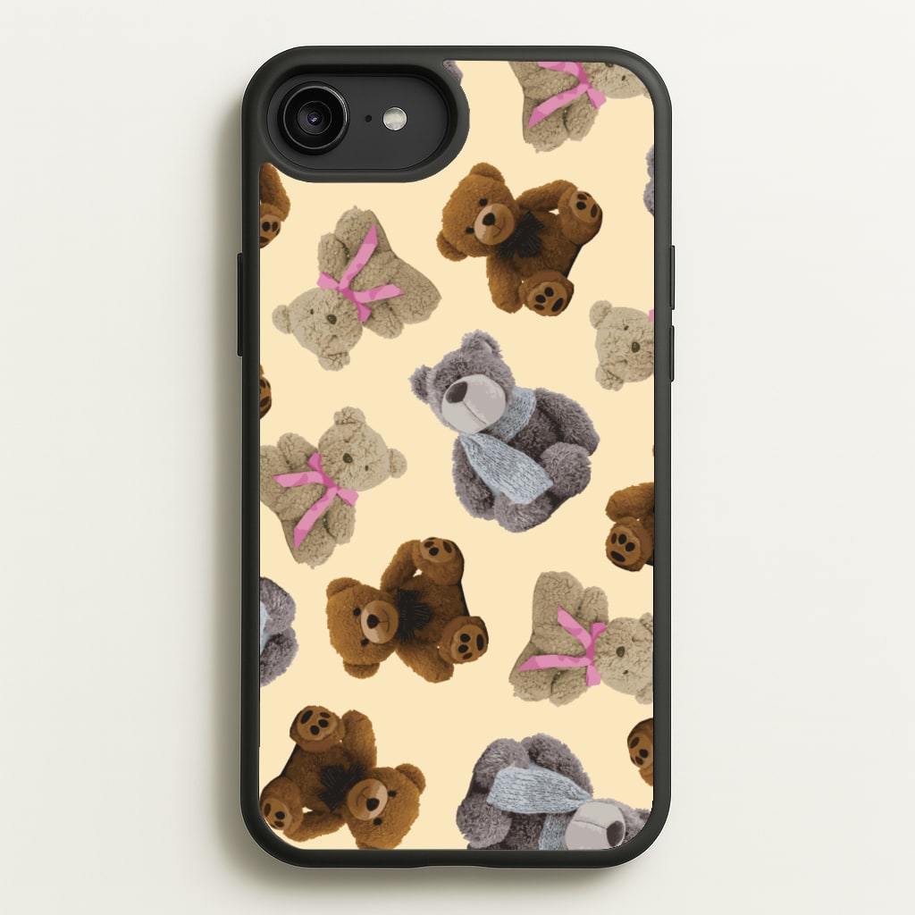 Assortment Of Teddies Pattern - Clean Girl Aesthetic Phone Case for iPhone 6 Plus / 7 Plus / 8 Plus