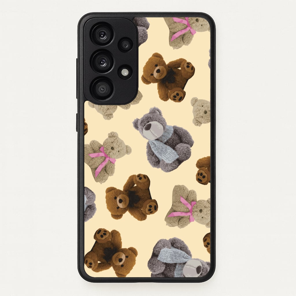 Assortment Of Teddies Pattern - Clean Girl Aesthetic Phone Case for Galaxy A53
