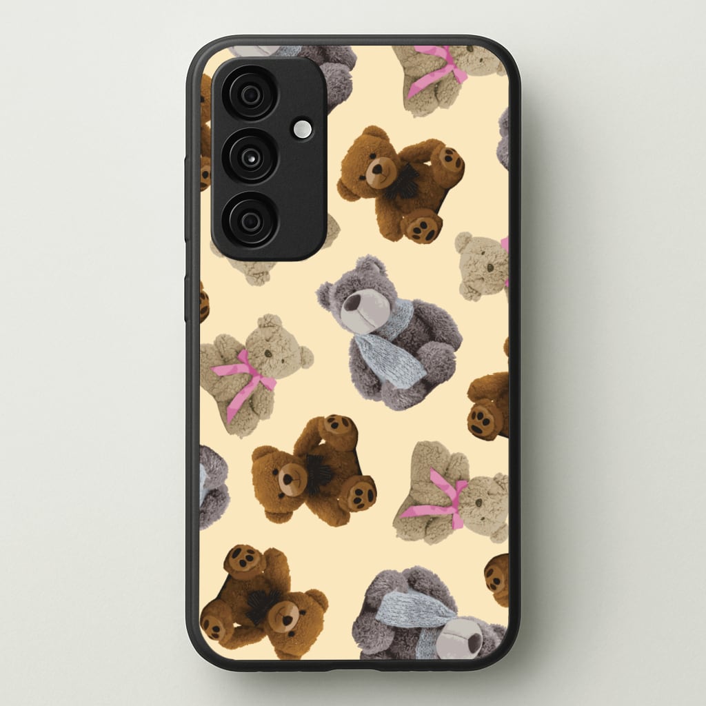 Assortment Of Teddies Pattern - Clean Girl Aesthetic Phone Case for Galaxy A35