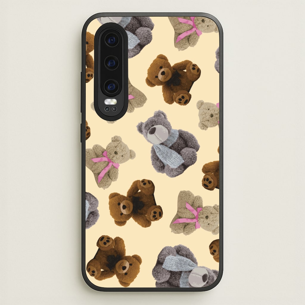 Assortment Of Teddies Pattern - Clean Girl Aesthetic Phone Case for Huawei P30