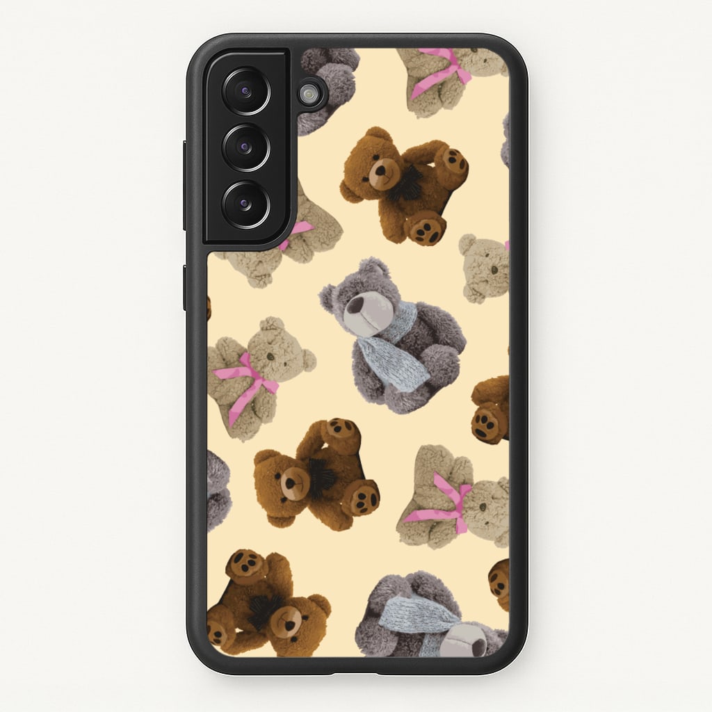 Assortment Of Teddies Pattern - Clean Girl Aesthetic Phone Case for Galaxy S21