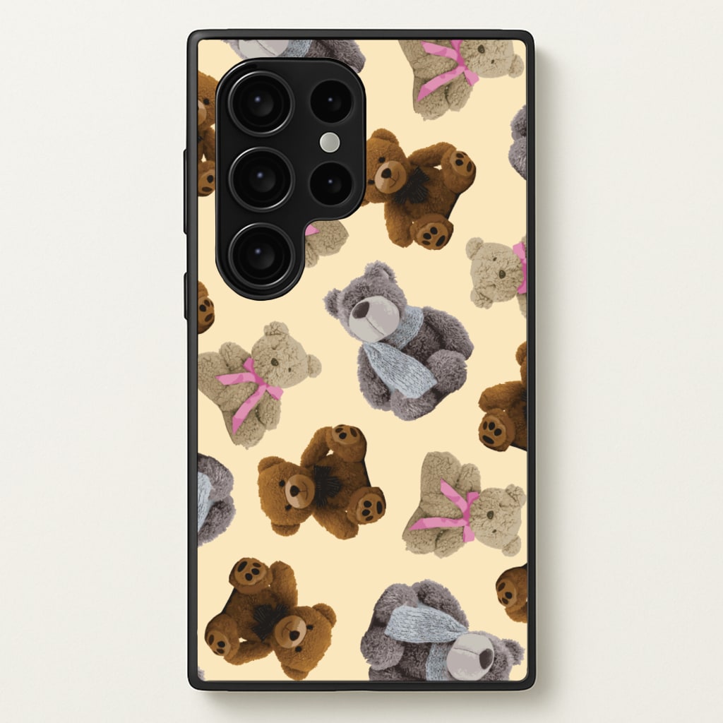 Assortment Of Teddies Pattern - Clean Girl Aesthetic Phone Case for Galaxy S24 Ultra