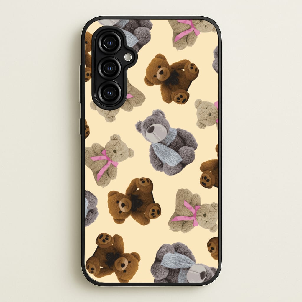 Assortment Of Teddies Pattern - Clean Girl Aesthetic Phone Case for Galaxy A54