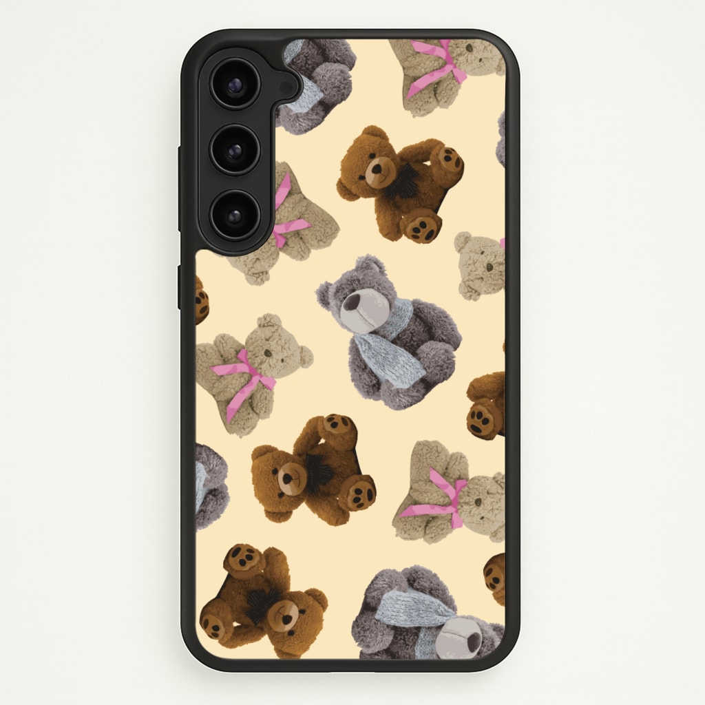 Assortment Of Teddies Pattern - Clean Girl Aesthetic Phone Case for Galaxy S23