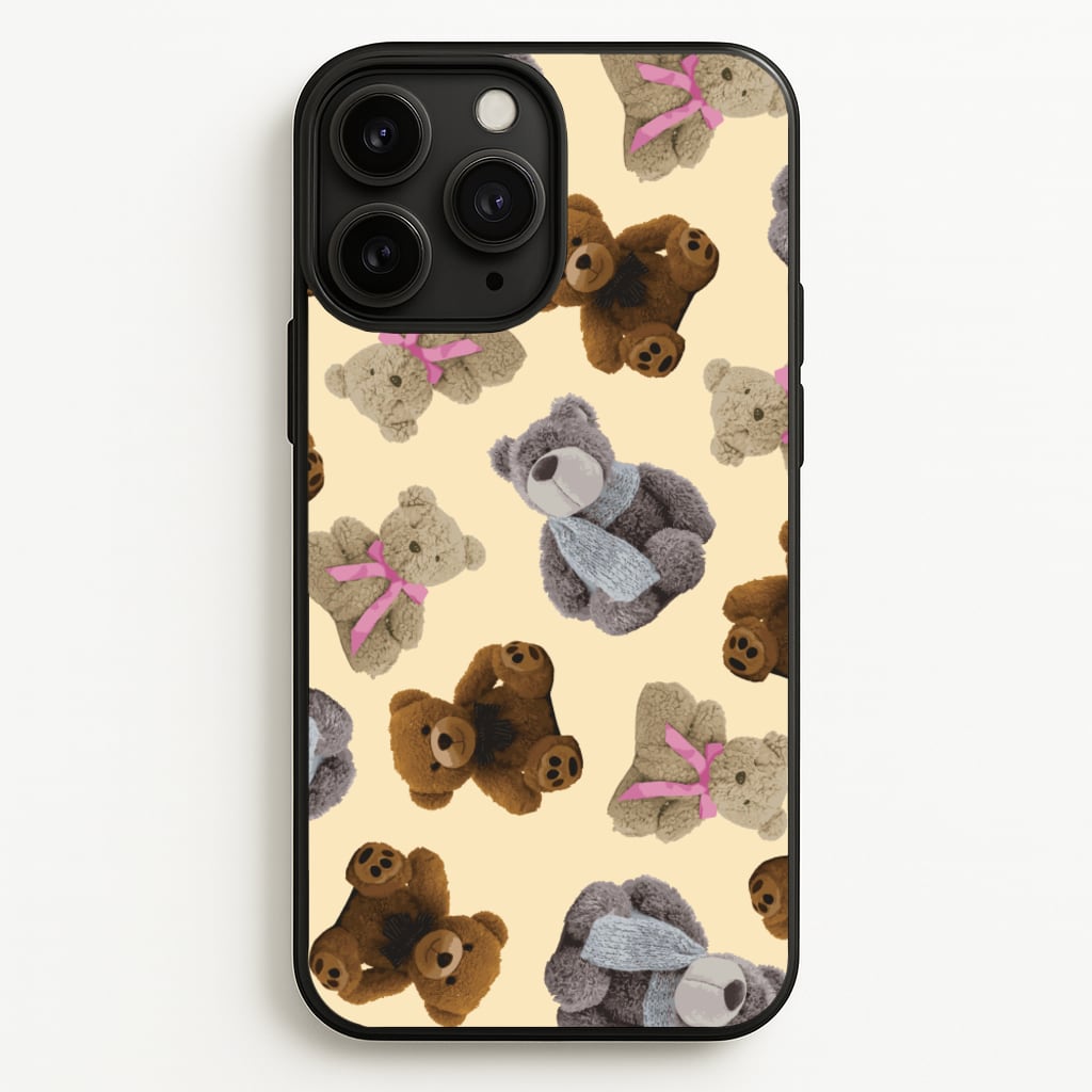 Assortment Of Teddies Pattern - Clean Girl Aesthetic Phone Case for iPhone 11 Pro