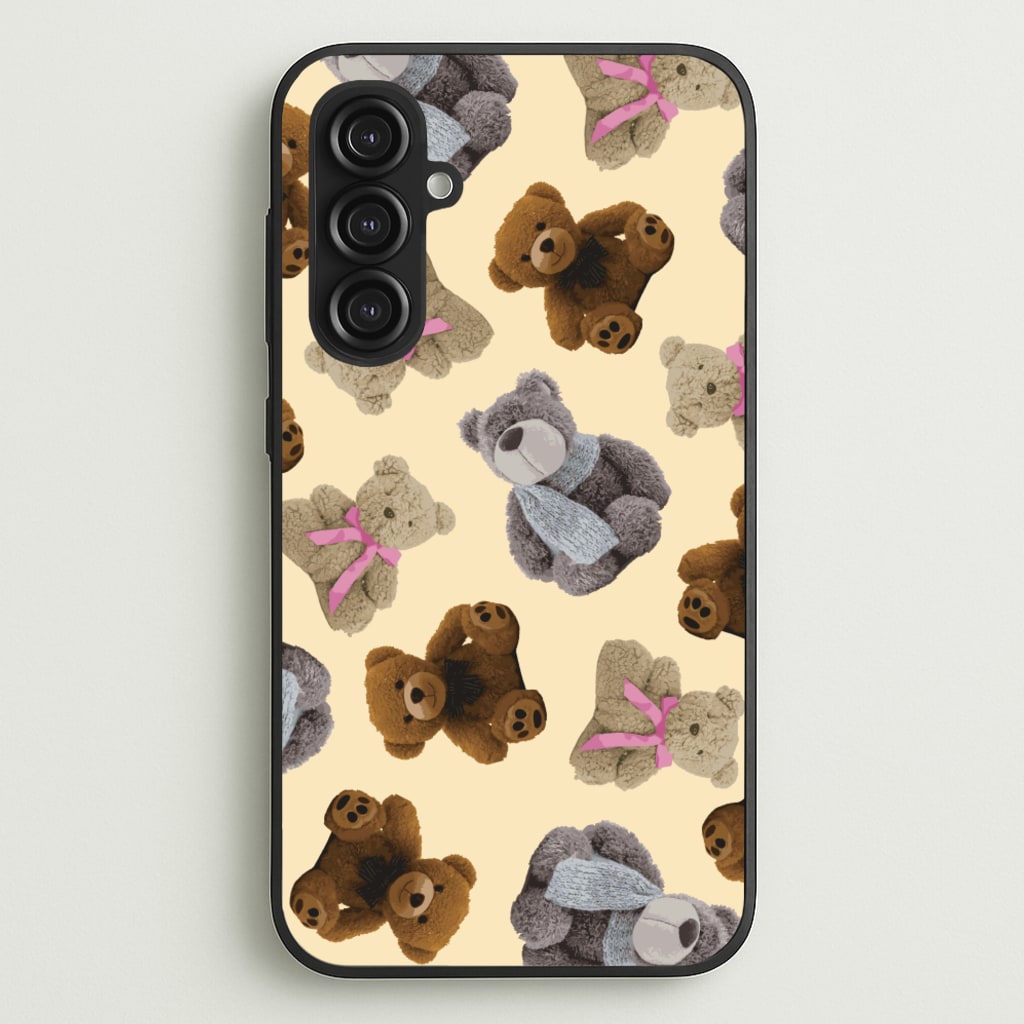 Assortment Of Teddies Pattern - Clean Girl Aesthetic Phone Case for Galaxy S23FE