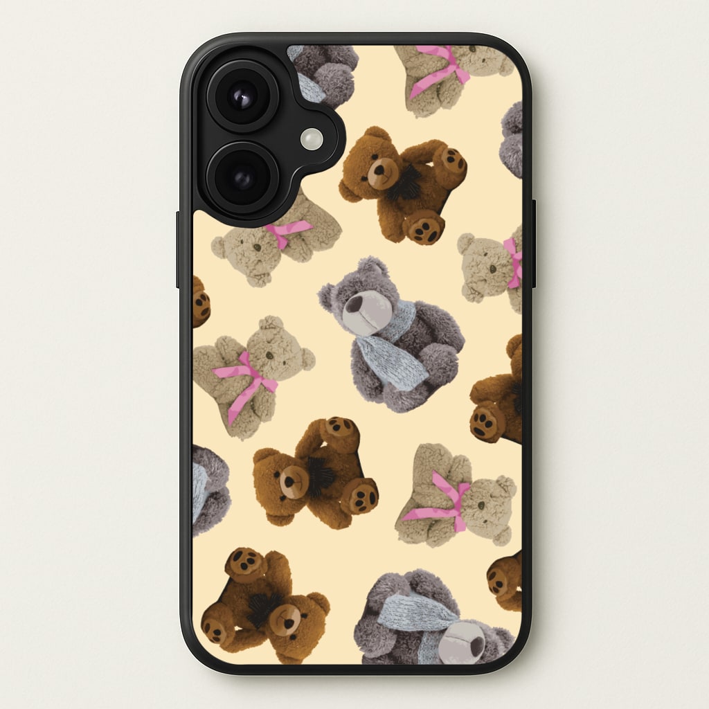 Assortment Of Teddies Pattern Phone Case for iPhone 17