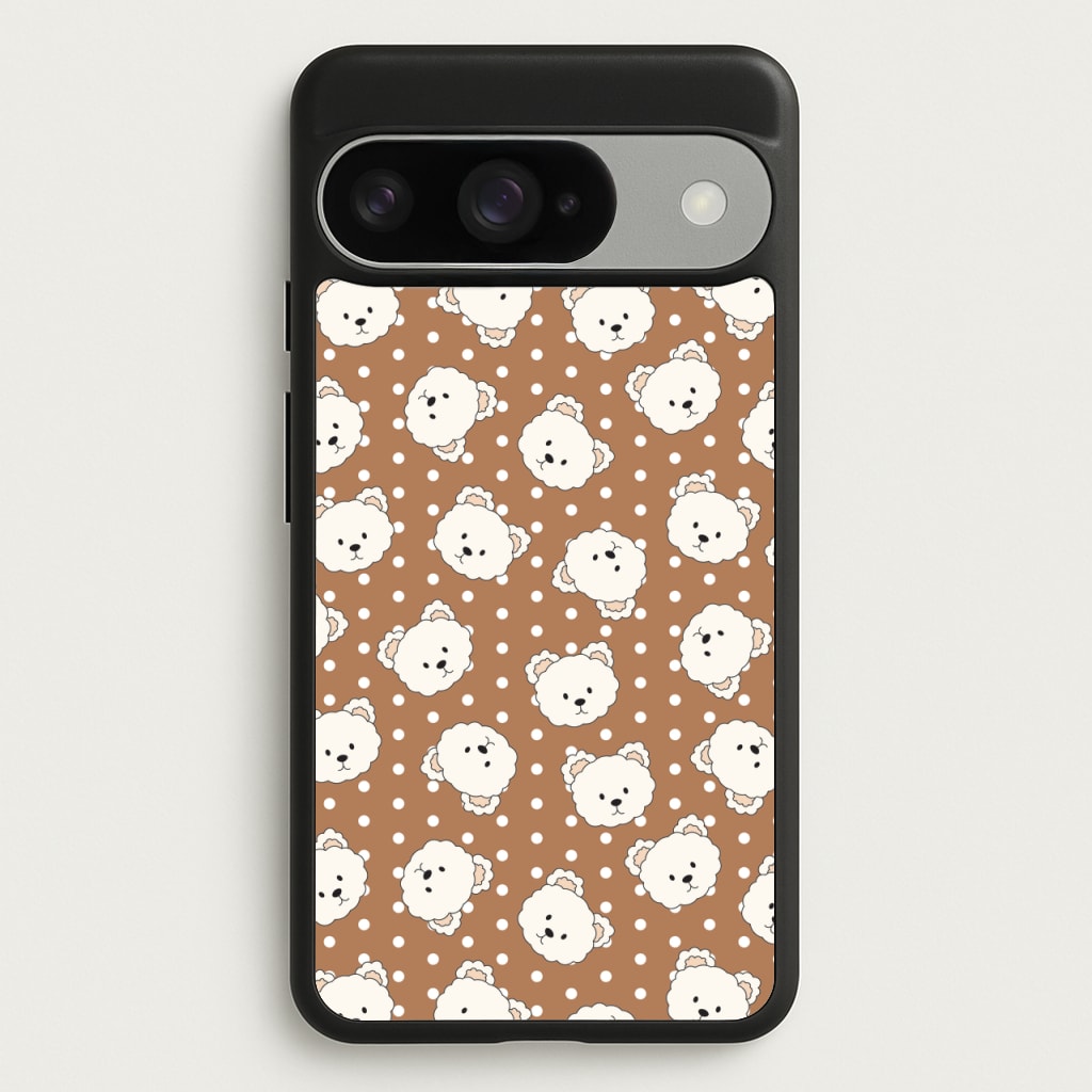 Cream Teddy Bears And Dots Pattern 2 Phone Case for Google Pixel 10 / 10 Pro