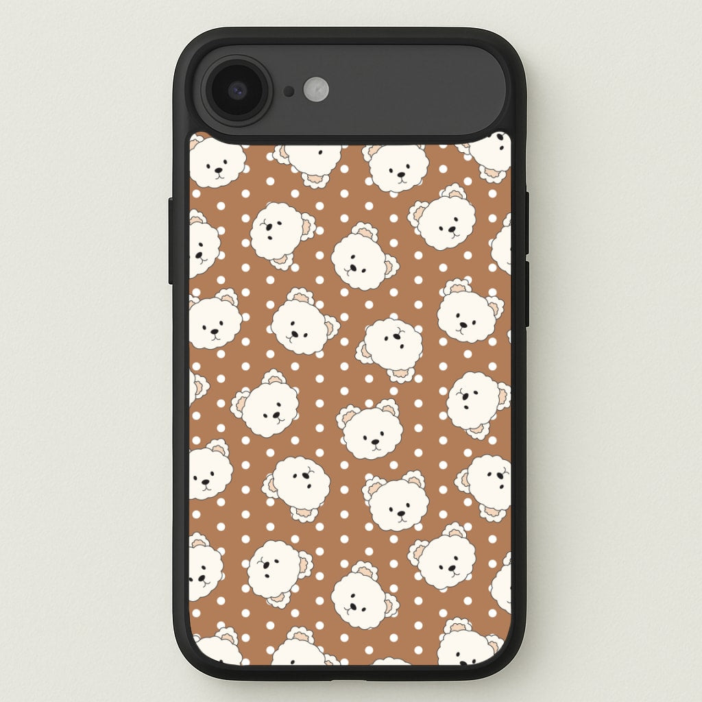 Cream Teddy Bears And Dots Pattern 2 Phone Case for iPhone 17 Air