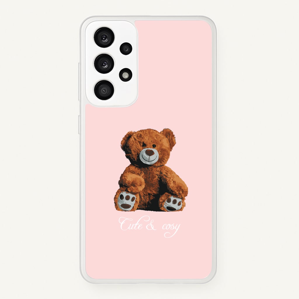 Cute And Cosy Teddy Bear - Clean Girl Aesthetic Phone Case for Galaxy A33
