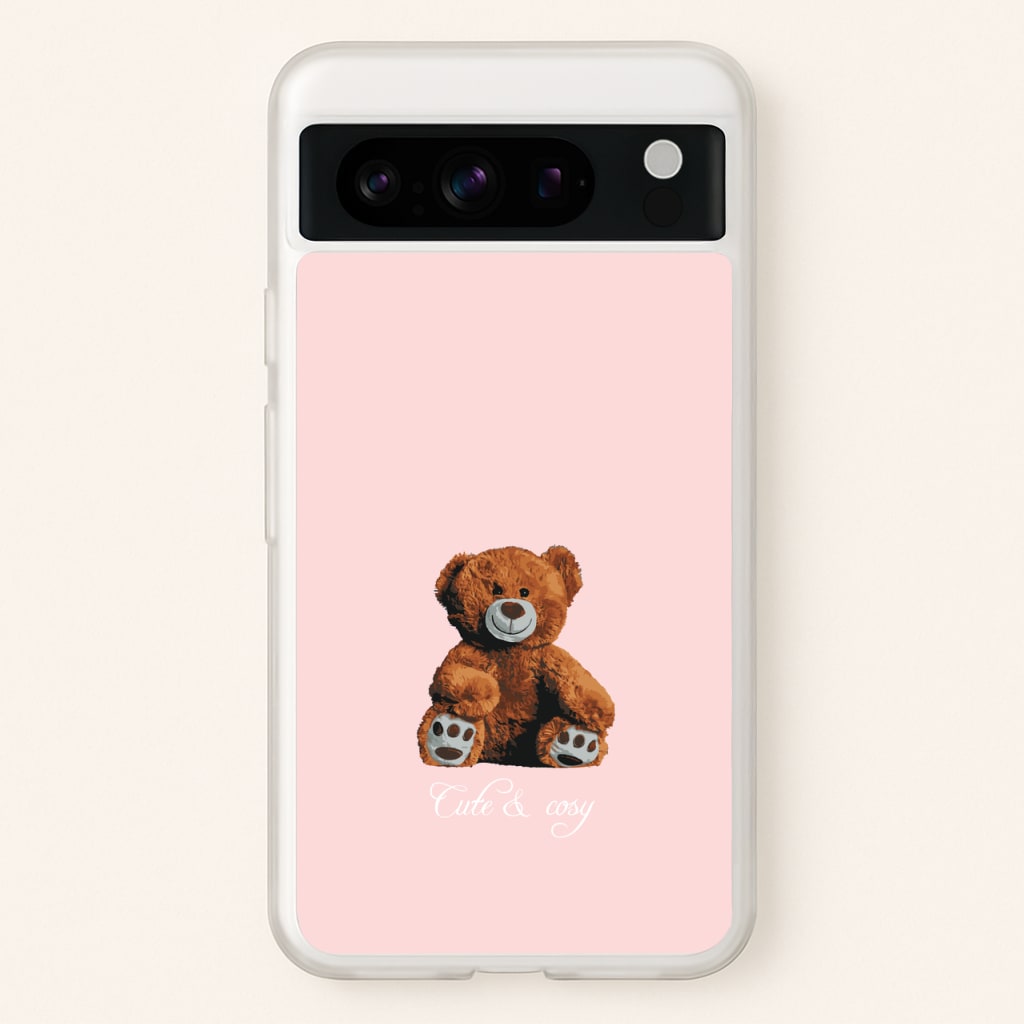 Cute And Cosy Teddy Bear - Clean Girl Aesthetic Phone Case for Google Pixel 8 Pro