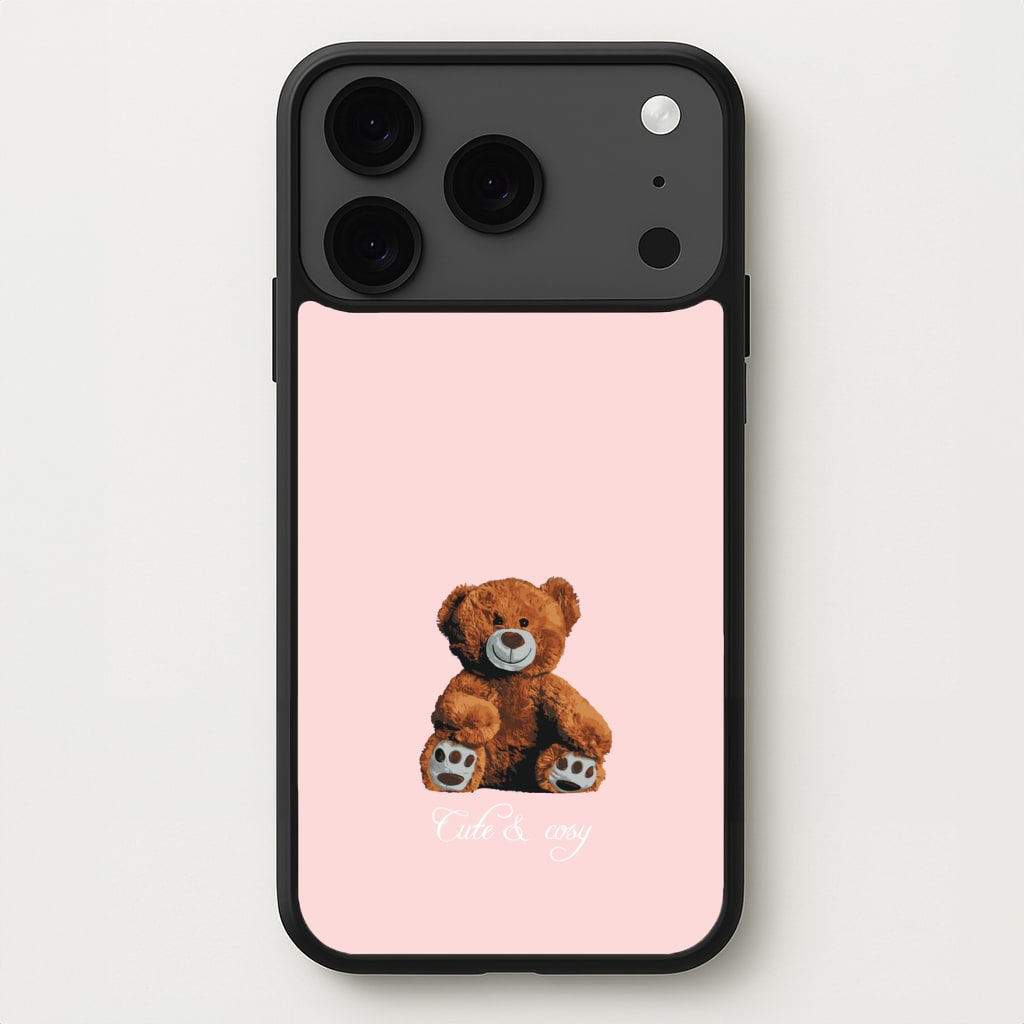 Cute And Cosy Teddy Bear Phone Case for iPhone 17 Pro