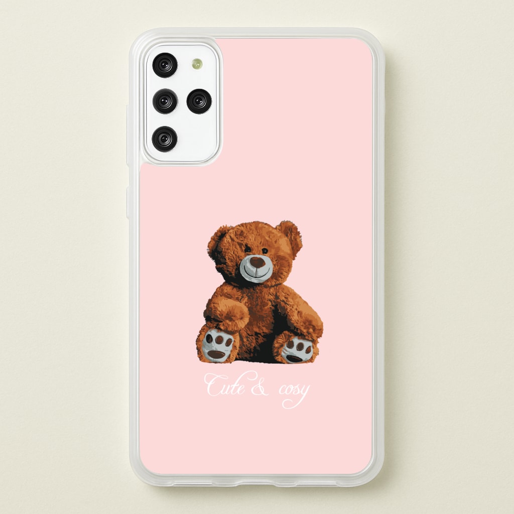 Cute And Cosy Teddy Bear - Clean Girl Aesthetic Phone Case for Galaxy S20 Plus