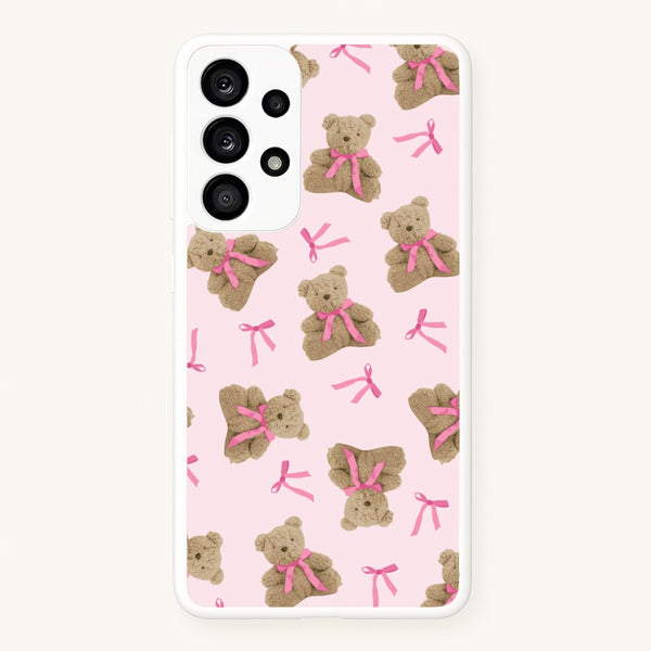 Coquette Teddy Bears And Bows Pattern - Clean Girl Aesthetic Phone Case for Galaxy A33