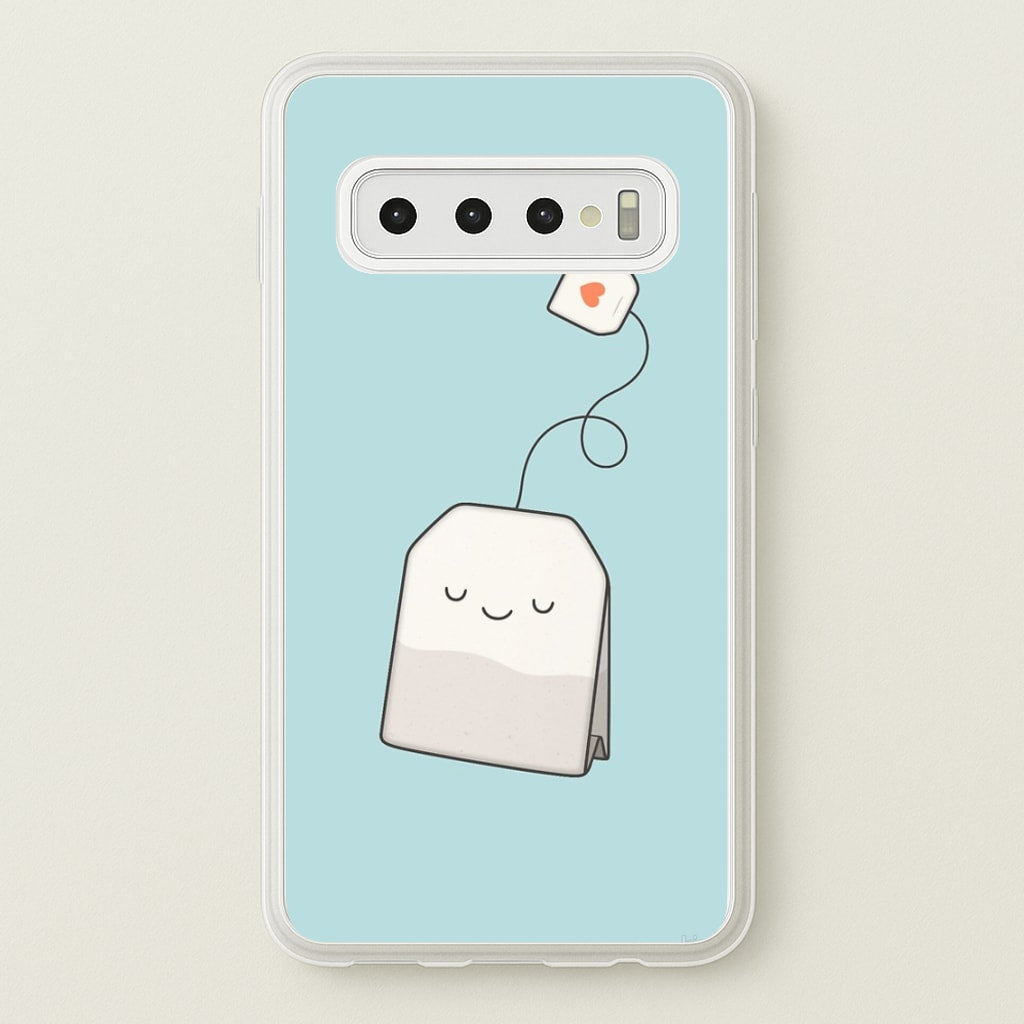 Tea Time - Cartoon Tea Bag - Phone Case for Galaxy S10 Plus