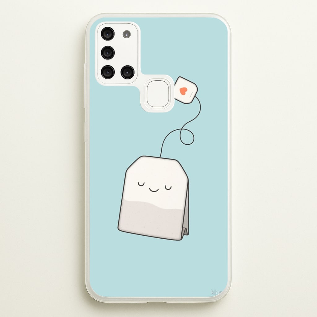 Tea Time - Cartoon Tea Bag - Phone Case for Galaxy A21s