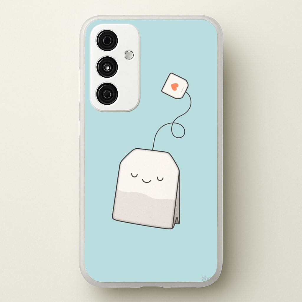 Tea Time - Cartoon Tea Bag - Phone Case for Galaxy A55