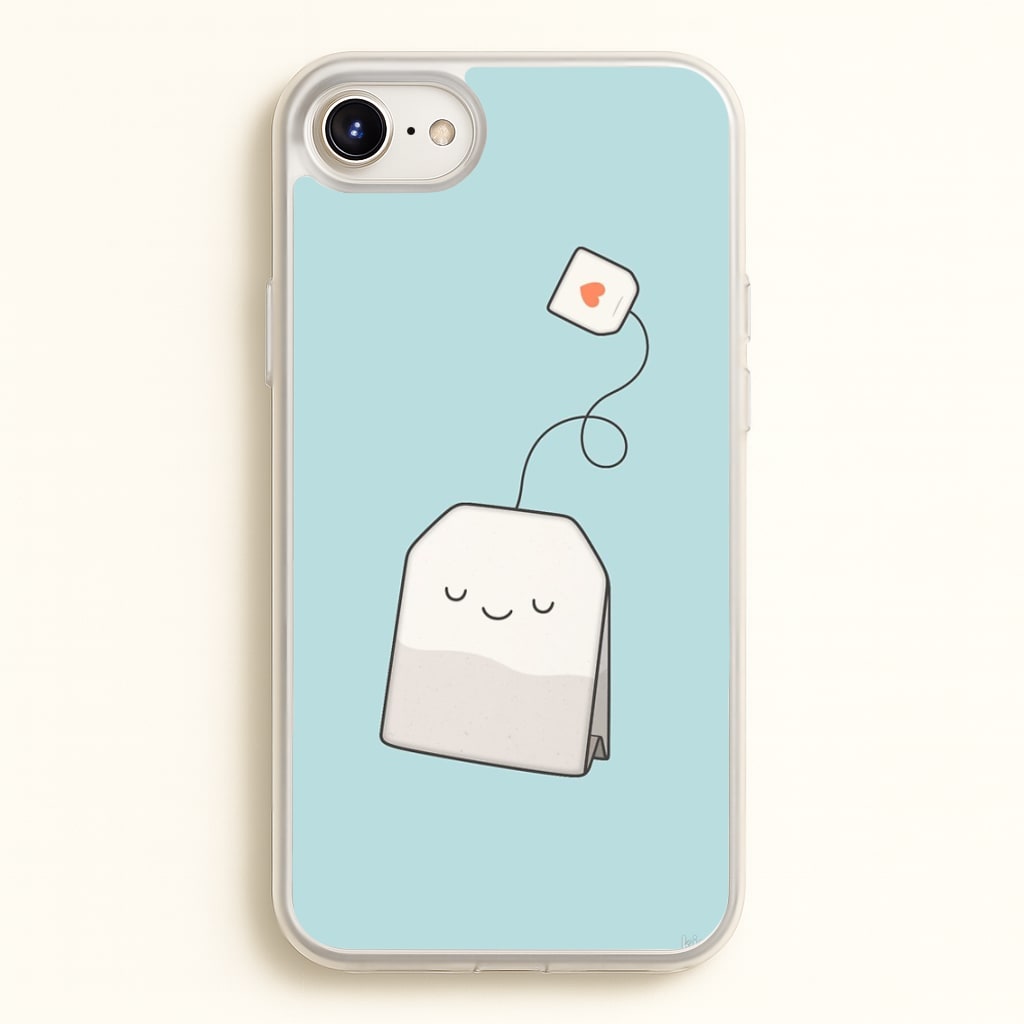 Tea Time - Cartoon Tea Bag - Phone Case for iPhone 6 / 7 / 8 / SE