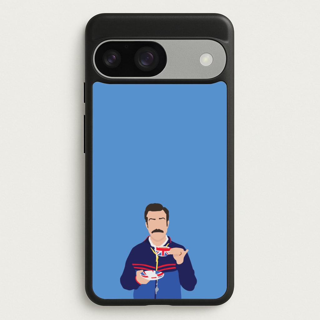 Ted Drinking Tea - Ted Lasso Phone Case for Google Pixel 9 / 9 Pro