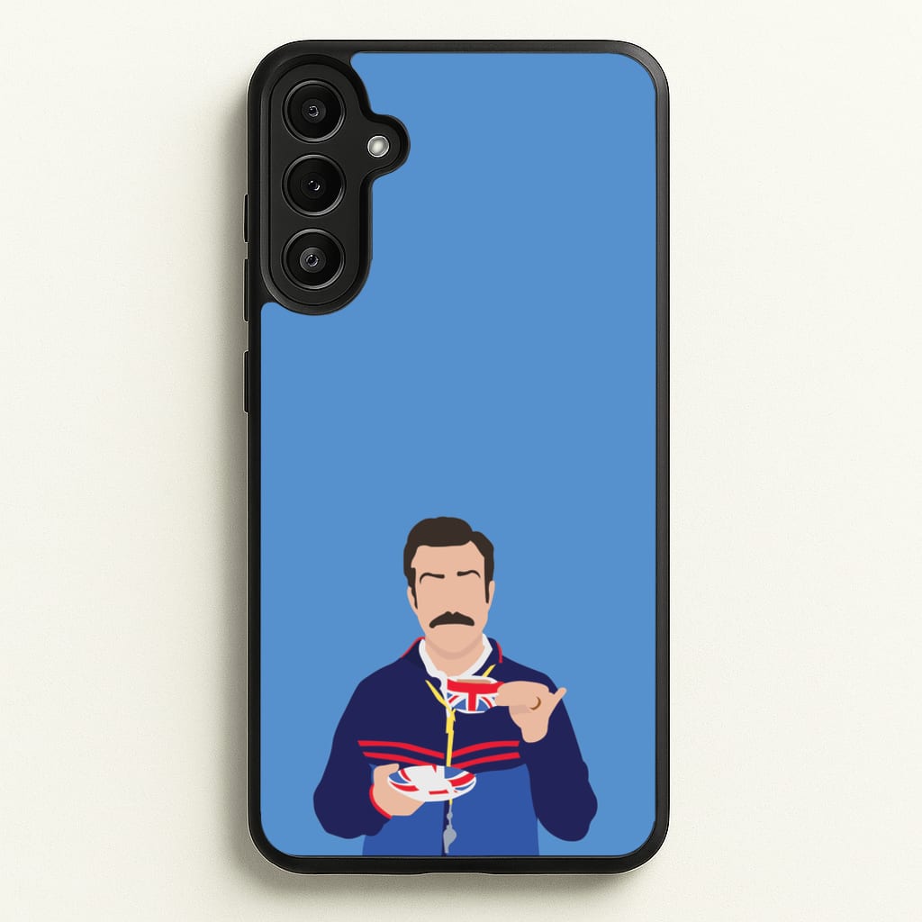 Ted Drinking Tea - Ted Lasso Phone Case for Galaxy A34