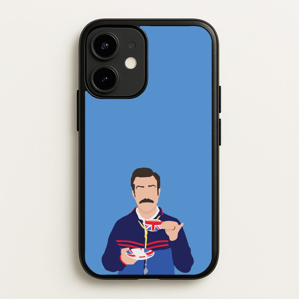 Ted Drinking Tea - Ted Lasso Phone Case for iPhone 12 / 12 Pro