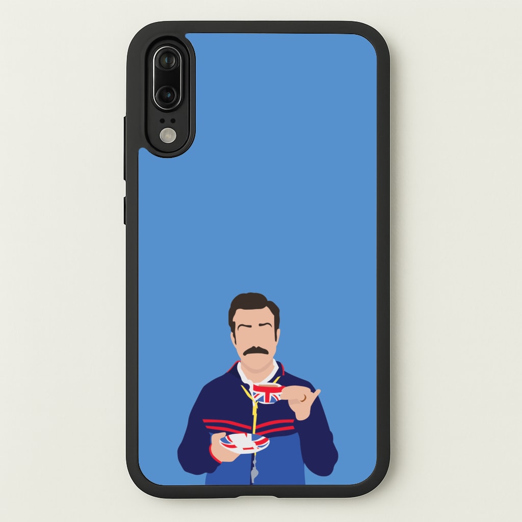 Ted Drinking Tea - Ted Lasso Phone Case for Huawei P20
