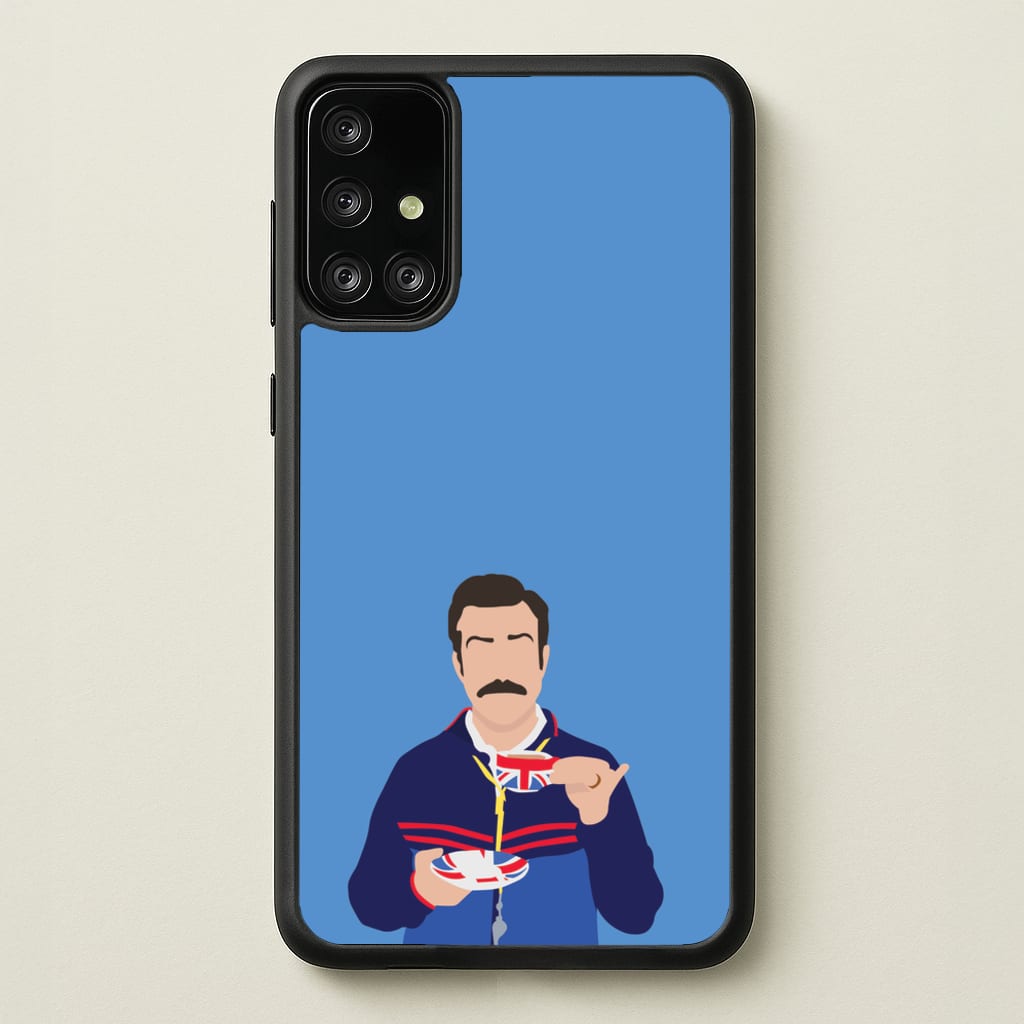 Ted Drinking Tea - Ted Lasso Phone Case for Galaxy A71
